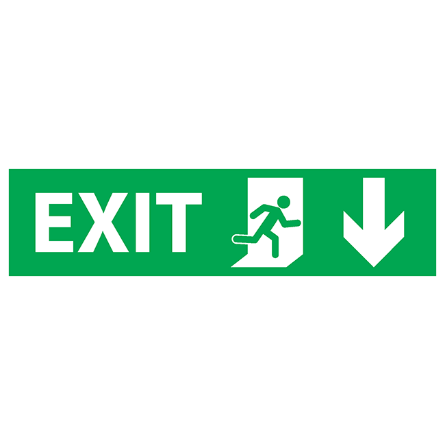 Exit down-right