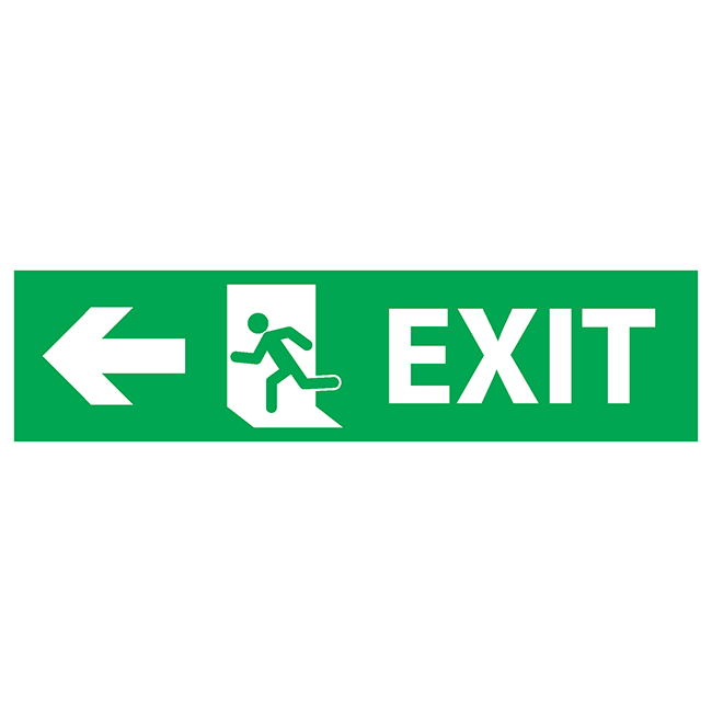 Exit left