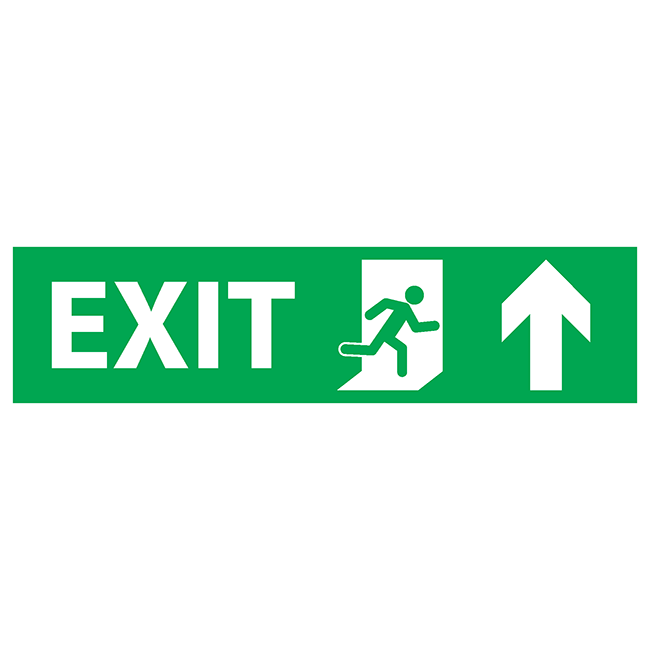 Exit up-right