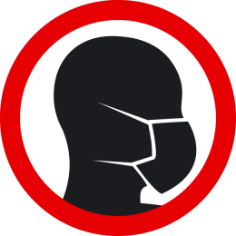 Sticker wear a face mask