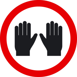 Sticker wear gloves