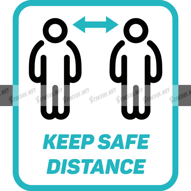 Sticker safe distance