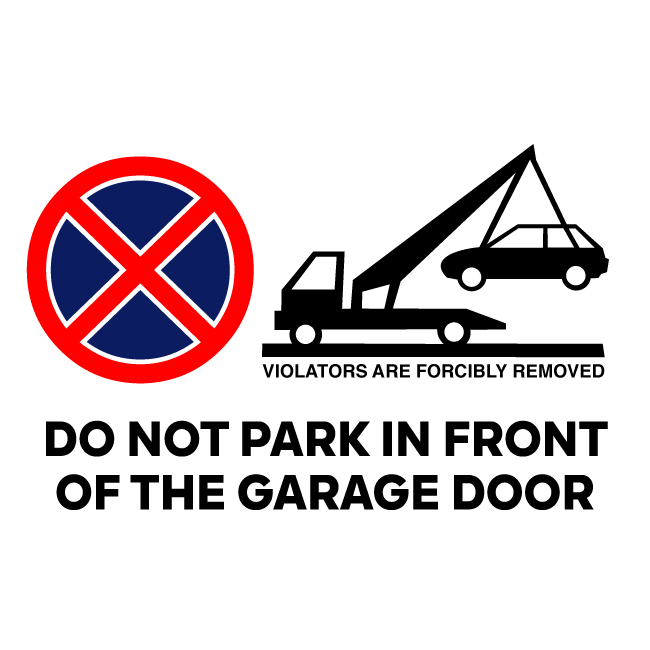 Sign do not park