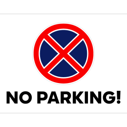 Sign no parking