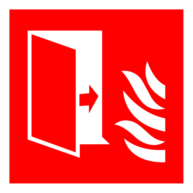 Fire-resistant door