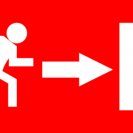 Fire exit direction (right)