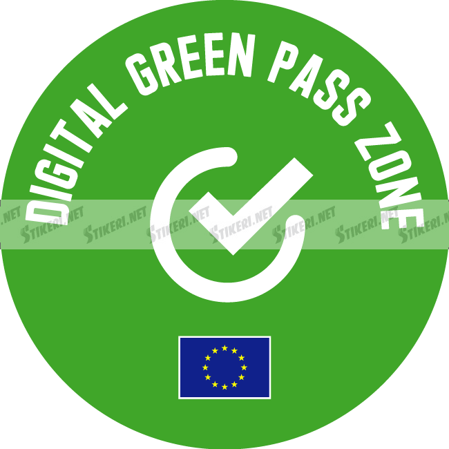 Sticker digital green certificate