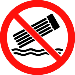 It is forbidden to bathe with inflatable products