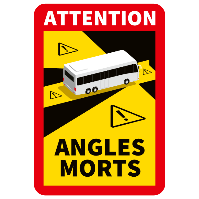 Stickers ANGLES MORTS blind spot Trucks