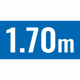 Обозначение за дълбочина на басейн - 1.70