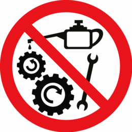 Do not carry out repairs while the machine is switched on.
